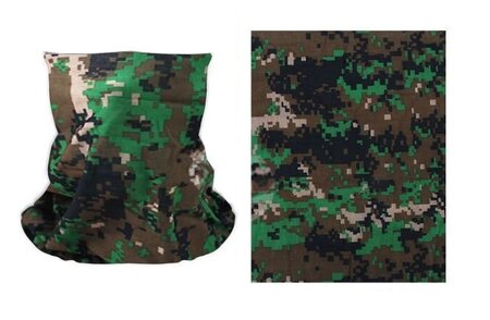 Haarband Multifunctioneel Camouflage Print Groen