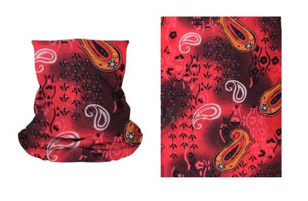 Haarband Multifunctioneel Paisley Print Rood