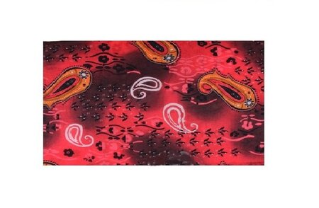 Haarband Multifunctioneel Paisley Print Rood
