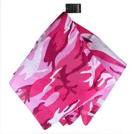 Bandana Zakdoek Camouflage Print Roze
