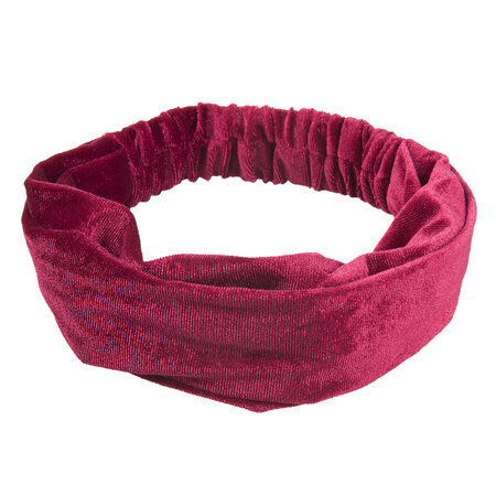 Haarband Bandana Velvet Rood