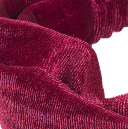 Haarband Bandana Velvet Rood