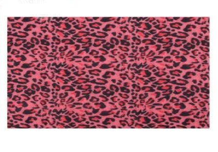 Haarband Multifunctioneel Panter Print Zwart Roze Rood