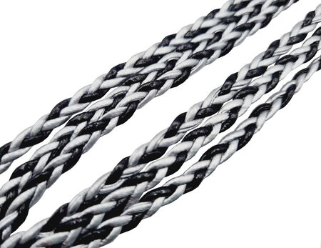 Haarband Gevlochten Zwart Zilver