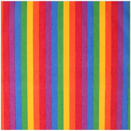 Haarband Bandana Zakdoek Regenboog Print Multi Color Blauw Groen Geel Rood