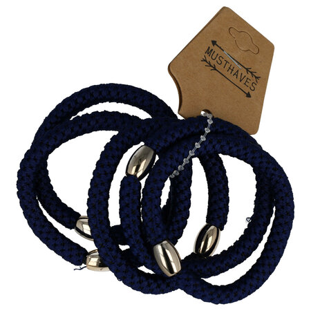 Haarelastieken Hair Tie Armband Donker Blauw