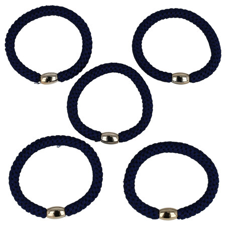 Haarelastieken Hair Tie Armband Donker Blauw