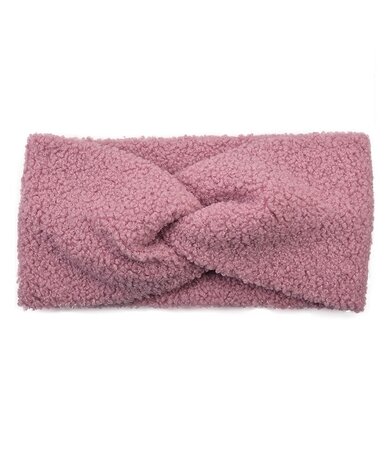 Haarband Twist Soft Teddy Roze