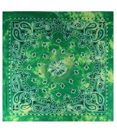 Haarband Bandana Zakdoek Tie Dye Paisley Print  Groen