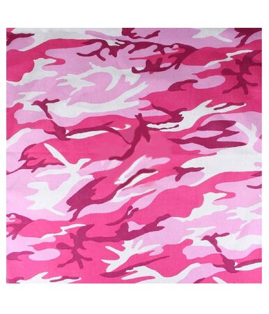 Bandana Zakdoek Camouflage Print Roze