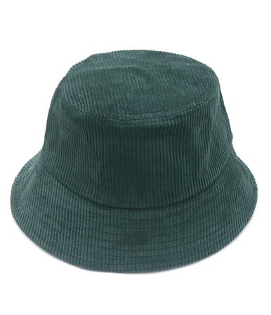 Bucket Hat Rib Stof Groen