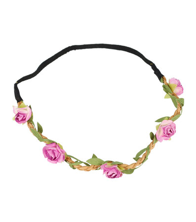 Haarband Bloemen Roosjes Paars