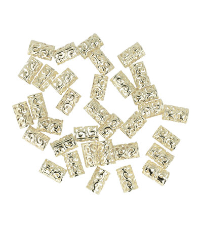 Haarringen Dreadlock Cuffs Opengewerkt Fantasie Zilver