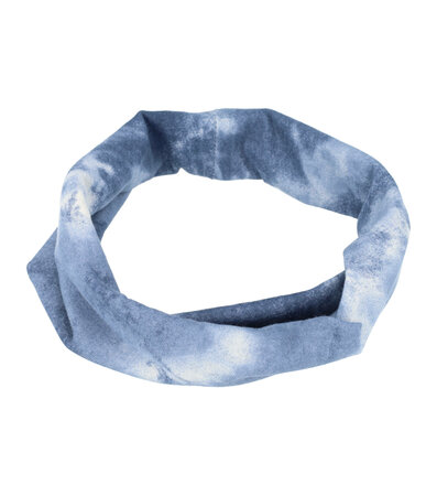 Haarband Tie Dye Patroon 11cm Donker Blauw