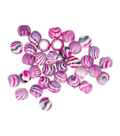 Haarkralen Marmer Fantasie Patroon Roze Paars