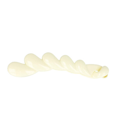 Haarspeld Bananenklem Druppel Fantasie Vorm 11,5cm Creme