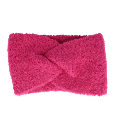 Haarband Winter Twist Soft 13cm Fuchsia Roze