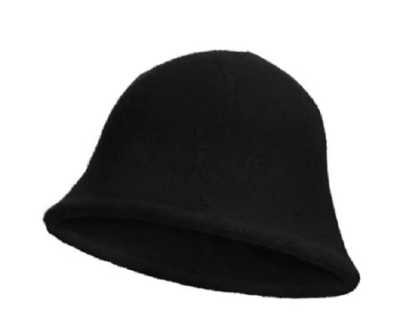 Bucket Hat Soft Basic Zwart
