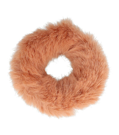 Scrunchie Haarelastiek Furry Duo Roze