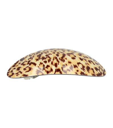 Haarspeld Ovaal Panter Print 10cm Bruin Beige
