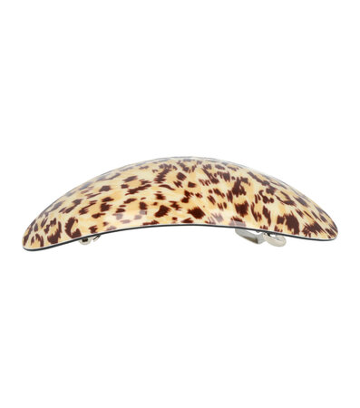 Haarspeld Ovaal Panter Print 10cm Bruin Beige