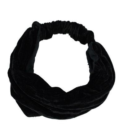 Haarband 3-in-1 Breed Velvet Zwart