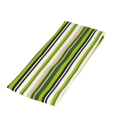 Haarband Streep 8cm Zwart Beige Wit Groen