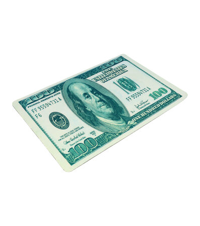 Muismat Dollar Patroon 20cm x 28cm Creme Groen