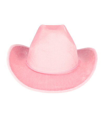 Cowboyhoed Velvet Roze