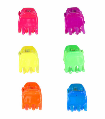 Haarspeld Klemmen Mini 1cm Neon Kleuren