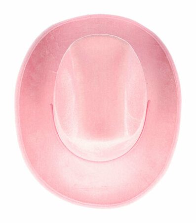 Cowboyhoed Velvet Roze
