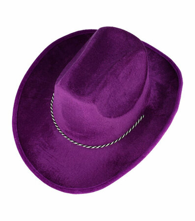 Cowboyhoed Velvet Paars