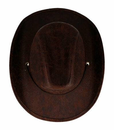 Cowboyhoed Lederlook Bruin