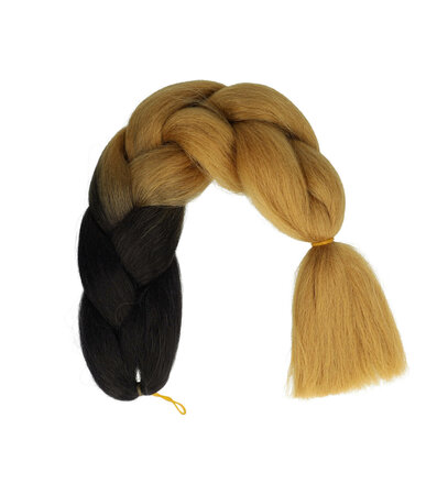 Jumbo Braids Hairextentions Color 60cm Zwart Bruin