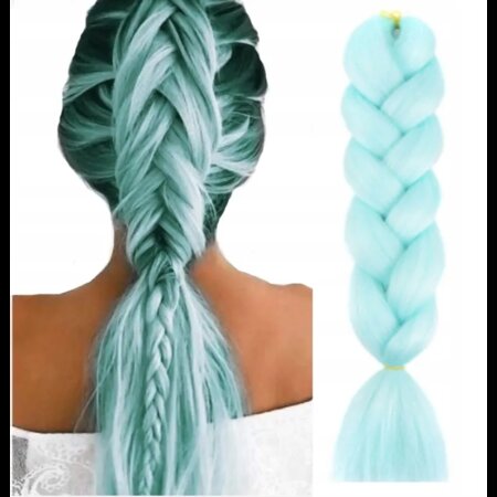 Jumbo Braids Hairextentions Color 60cm Licht Blauw