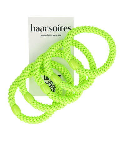 Haarelastieken Hair Tie Armband Neon Groen