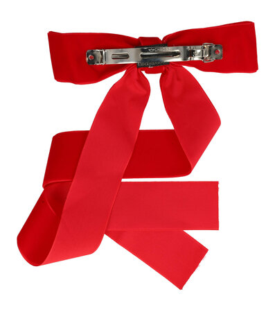 Haarspeld Strik Linten Lang Velvet Rood