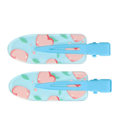 Duckklemmen Funny Beauty Clips Hartjes Roze Blauw