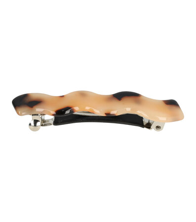 Haarspeld Marmer Print Wave Anti Slip 6,5cm Beige Bruin