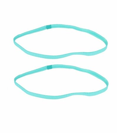 Haarband Elastiek Sport Anti Slip Aqua Blauw