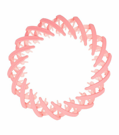 Haarspeld Haarklem Haarclip Vogelnest Knot Bun Klem Mat Roze
