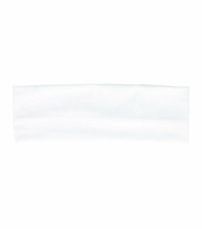 Haarband Basic 8cm Effen Wit