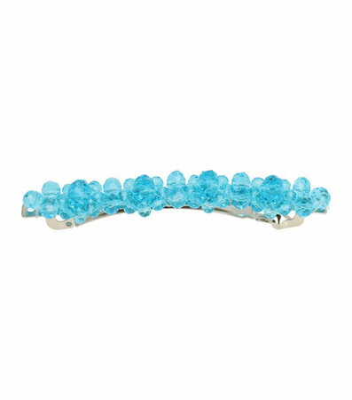 Haarspeld Bloemen Fantasie Facet Kralen Blauw