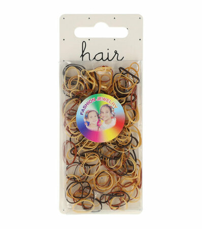 Haarelastieken Mini Bruin