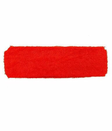 Haarband Basic Soft Badstof 5cm Rood