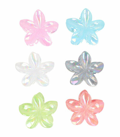 Haarspeld Klemmen Set XL Bloem Lelie 8cm Parelmoer Color