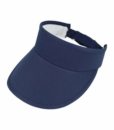 Zonneklep Stevige Klep Verstelbaar Maat 54cm - 59cm Donker Blauw