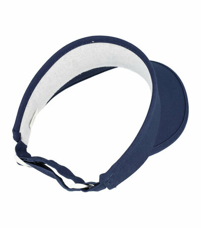 Zonneklep Stevige Klep Verstelbaar Maat 54cm - 59cm Donker Blauw