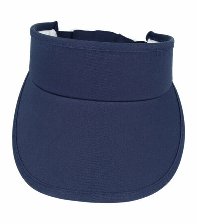 Zonneklep Stevige Klep Verstelbaar Maat 54cm - 59cm Donker Blauw