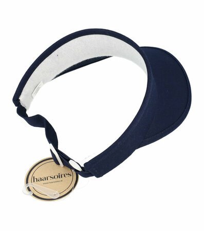 Zonneklep Stevige Klep Verstelbaar Maat 54cm - 59cm Donker Blauw